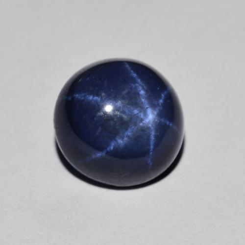 Saphir Étoilé Bleu marine naturelle Coupe roude, 2.23 ct, Opaque