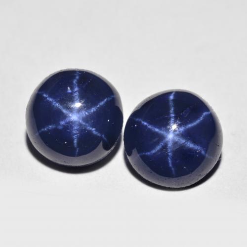 Achetez naturel 5,04ct bleue saphir étoilé gems, coupe roude, en provenance thaïlande chez gemselect. en stock, livraison internationale!