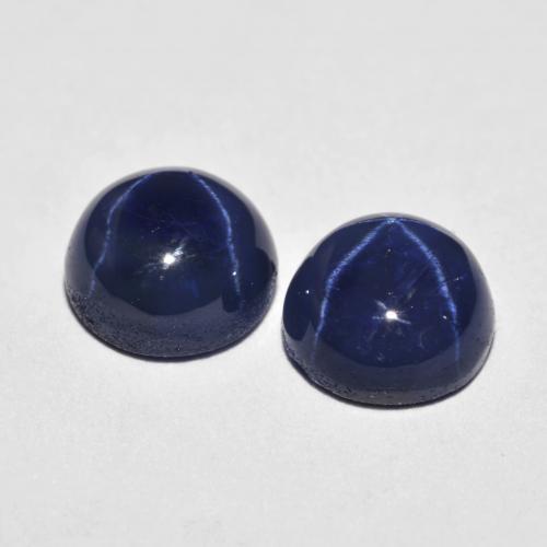 Achetez naturel 5,04ct bleue saphir étoilé gems, coupe roude, en provenance thaïlande chez gemselect. en stock, livraison internationale!