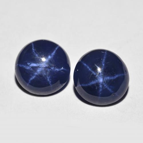 Achetez naturel 3,68ct bleue saphir étoilé gems, coupe roude, en provenance thaïlande chez gemselect. en stock, livraison internationale!