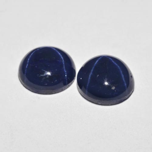 Achetez naturel 3,68ct bleue saphir étoilé gems, coupe roude, en provenance thaïlande chez gemselect. en stock, livraison internationale!