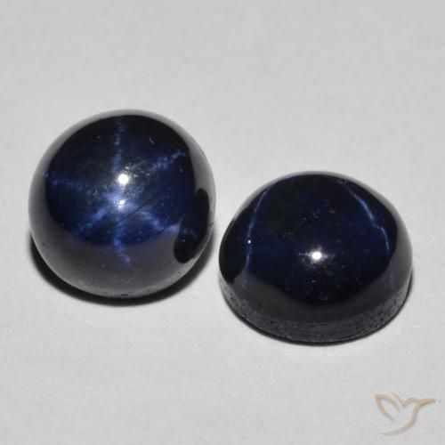 Shop natural 3.09ct Bleu foncé Saphir étoilé gems, Tour, from Thaïlande at GemSelect. In stock, global shipping!