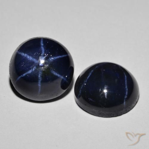 Achetez naturel 8.93ct Bleu marine profond Saphir Étoilé gems, Coupe roude, En provenance Thaïlande chez GemSelect. En stock, livraison internationale!