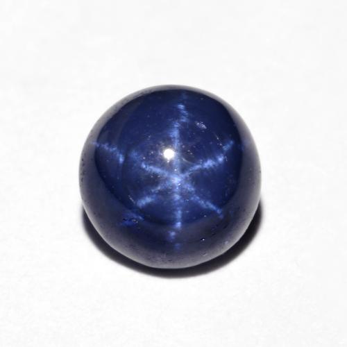 Saphir Étoilé Bleu marine naturelle Coupe roude, 1.23 ct, Opaque