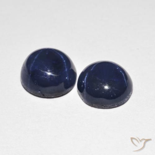 Shop natural 2.99ct Bleu foncé Saphir étoilé gems, Tour, from Thaïlande at GemSelect. In stock, global shipping!