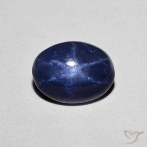 1.82ct Naturel Bleu marine Saphir étoilé, ovale, Opaque