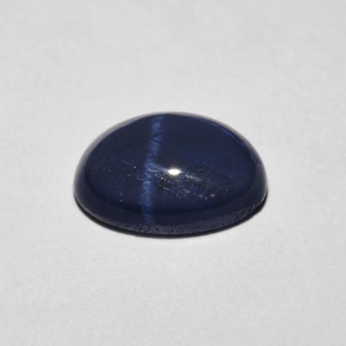 Saphir étoilé bleue naturelle coupe ovale, 1,90 ct, opaque