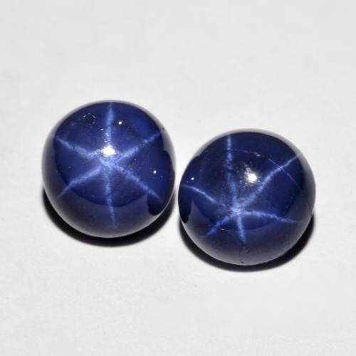Achetez naturel 5,25ct bleue saphir étoilé gems, coupe roude, en provenance thaïlande chez gemselect. en stock, livraison internationale!