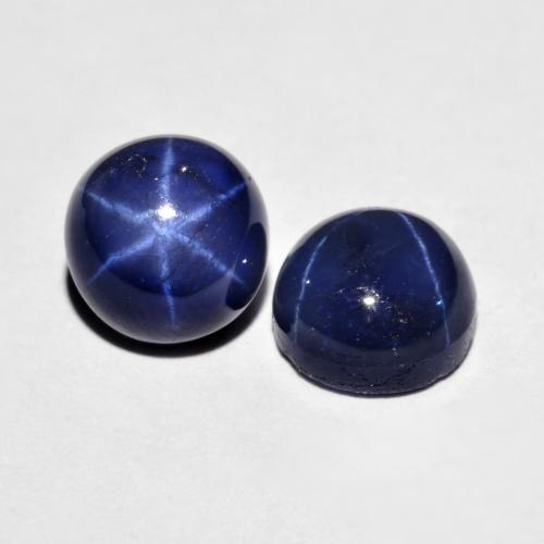 Achetez naturel 5,25ct bleue saphir étoilé gems, coupe roude, en provenance thaïlande chez gemselect. en stock, livraison internationale!
