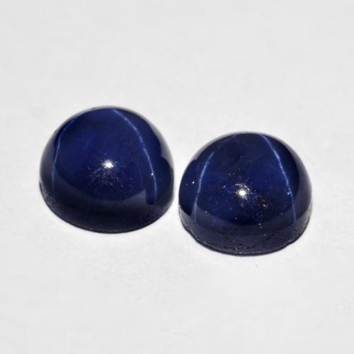 Achetez naturel 5,25ct bleue saphir étoilé gems, coupe roude, en provenance thaïlande chez gemselect. en stock, livraison internationale!