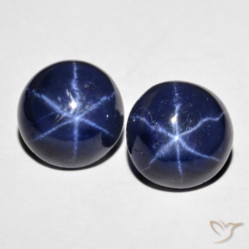Achetez naturel 8,96ct bleue saphir étoilé gems, coupe roude, en provenance thaïlande chez gemselect. en stock, livraison internationale!