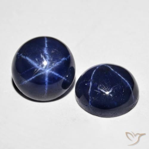 Achetez naturel 8,96ct bleue saphir étoilé gems, coupe roude, en provenance thaïlande chez gemselect. en stock, livraison internationale!