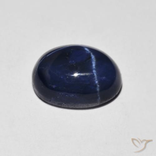 Saphir étoilé Bleu marine naturelle ovale, 3.13 ct, Opaque