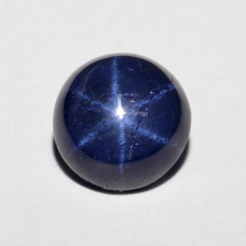 Saphir Étoilé Bleu marine naturelle Coupe roude, 2.46 ct, Opaque