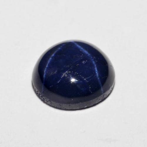 Saphir Étoilé Bleu marine naturelle Coupe roude, 2.46 ct, Opaque