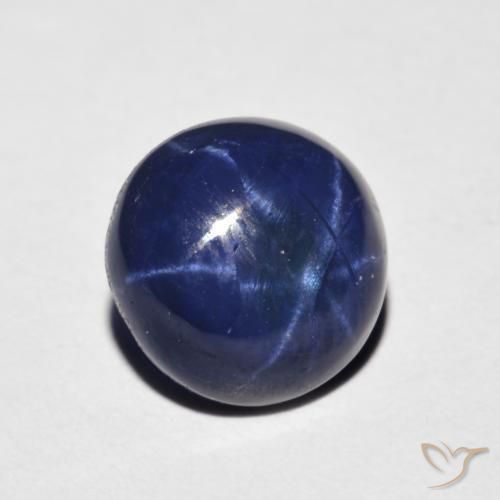 Saphir étoilé Bleu marine naturelle Tour, 3.88 ct, Opaque