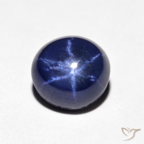 2.51ct Naturel Bleu foncé Saphir étoilé, Tour, Opaque