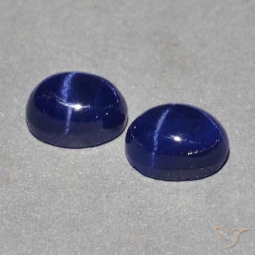 Shop natural 3.46ct Bleu marine Saphir étoilé gems, ovale, from Thaïlande at GemSelect. In stock, global shipping!