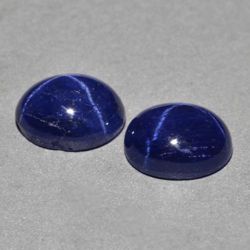Achetez naturel 6.06ct Bleu marine Saphir Étoilé gems, Coupe ovale, En provenance Thaïlande chez GemSelect. En stock, livraison internationale!