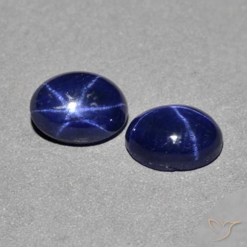 Shop natural 2.48ct Bleu marine Saphir étoilé gems, ovale, from Thaïlande at GemSelect. In stock, global shipping!