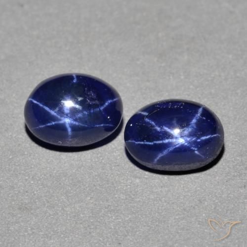 3.10ctw Naturel Bleu marine Saphir étoilé, ovale, Opaque