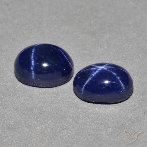 Shop natural 3.10ct Bleu marine Saphir étoilé gems, ovale, from Thaïlande at GemSelect. In stock, global shipping!