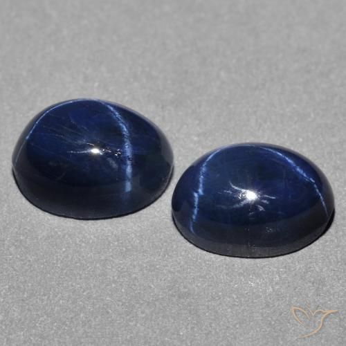 Achetez naturel 3,14ct bleue saphir étoilé gems, coupe ovale, en provenance thaïlande chez gemselect. en stock, livraison internationale!