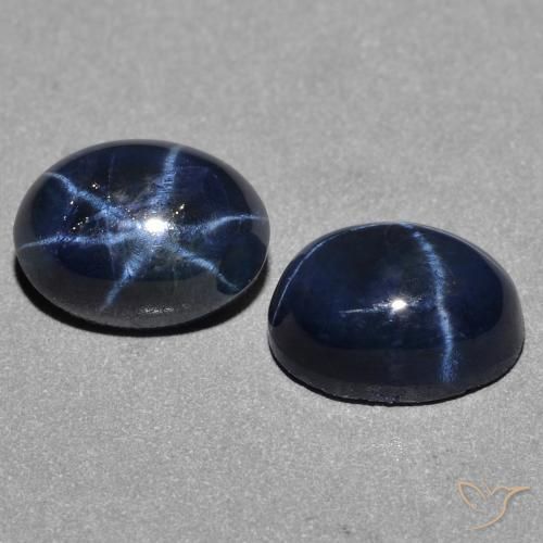Shop natural 3.27ct Bleu foncé Saphir étoilé gems, ovale, from Thaïlande at GemSelect. In stock, global shipping!