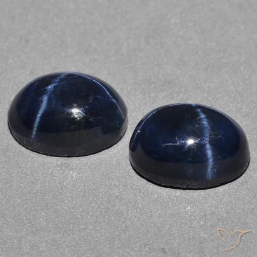 Shop natural 3.27ct Bleu foncé Saphir étoilé gems, ovale, from Thaïlande at GemSelect. In stock, global shipping!