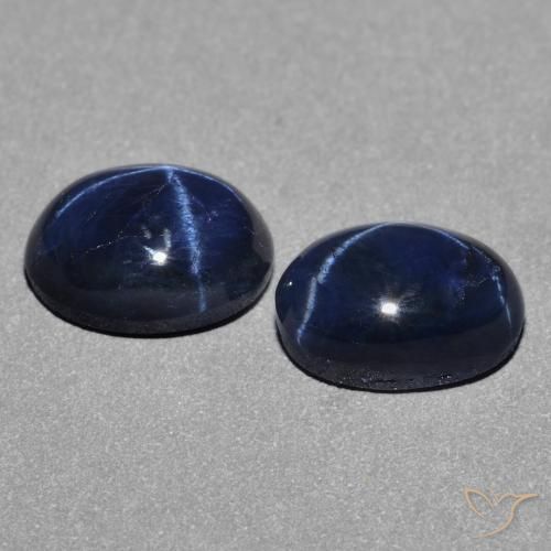 Shop natural 2.69ct Bleu foncé Saphir étoilé gems, ovale, from Thaïlande at GemSelect. In stock, global shipping!