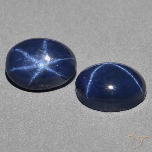 Shop natural 3.03ct Bleu foncé Saphir étoilé gems, ovale, from Thaïlande at GemSelect. In stock, global shipping!