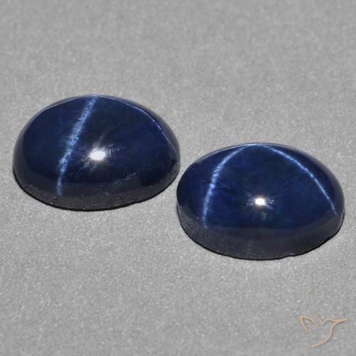 Shop natural 3.03ct Bleu foncé Saphir étoilé gems, ovale, from Thaïlande at GemSelect. In stock, global shipping!