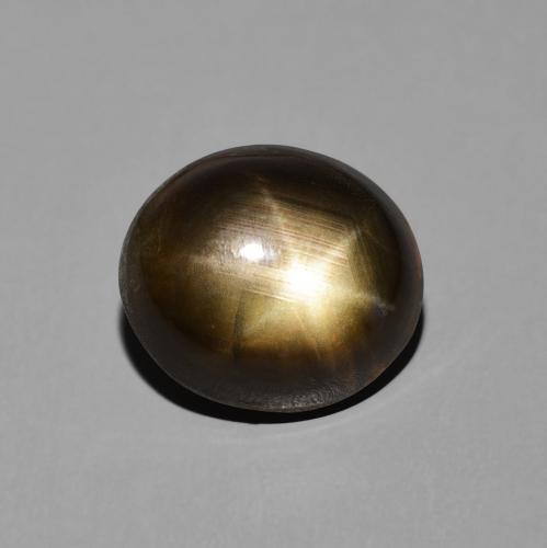 6.03ct Naturel Noire Saphir étoilé, ovale, Opaque