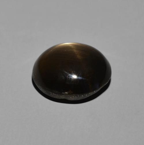 Saphir étoilé Noire naturelle ovale, 6.03 ct, Opaque