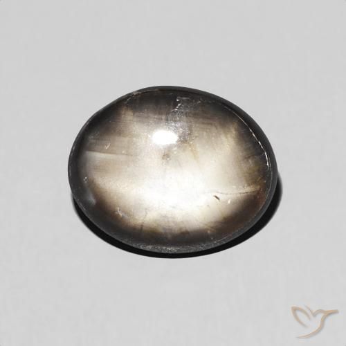 Saphir étoilé Noire naturelle ovale, 1.98 ct, Opaque