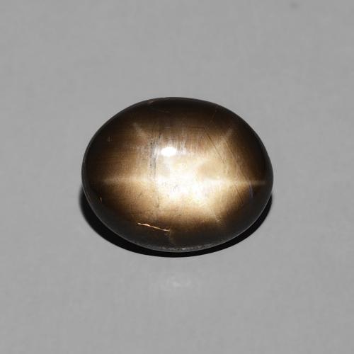 2.26ct Naturel Noire Saphir étoilé, ovale, Opaque