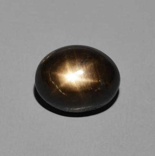 5.01ct Naturel Noire Saphir étoilé, ovale, Opaque