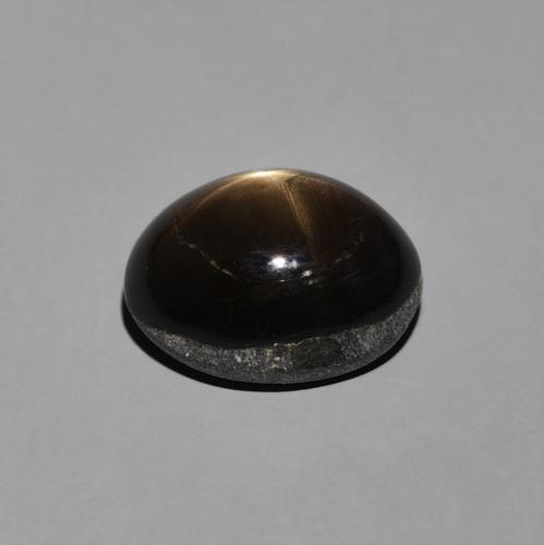 Saphir étoilé Noire naturelle ovale, 5.01 ct, Opaque