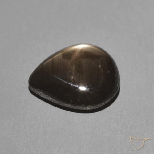 Saphir étoilé Noire naturelle En forme de poire, 2.19 ct, Opaque