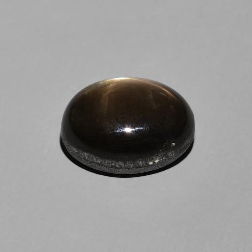 Saphir étoilé Noire naturelle ovale, 4.38 ct, Opaque