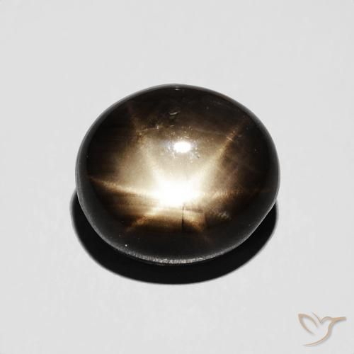 4.70ct Naturel Noire Saphir étoilé, ovale, Opaque
