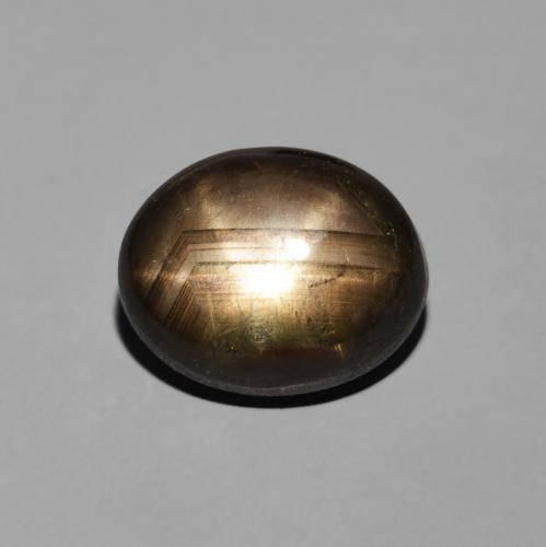 4.70ct Naturel Noire Saphir étoilé, ovale, Opaque
