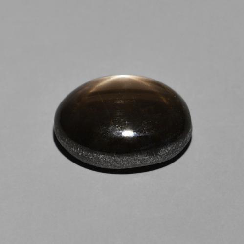 Saphir étoilé Noire naturelle ovale, 4.70 ct, Opaque