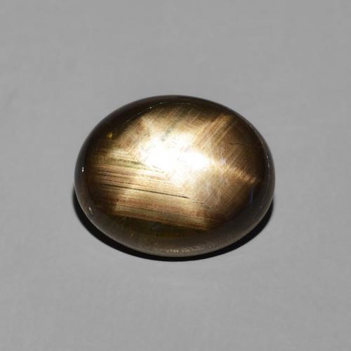 3.50ct Naturel Noire Saphir étoilé, ovale, Opaque