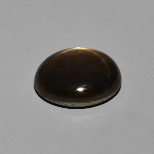 Saphir étoilé Noire naturelle ovale, 3.50 ct, Opaque