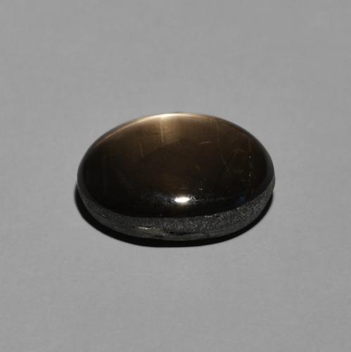 Saphir étoilé Noire naturelle ovale, 4.23 ct, Opaque