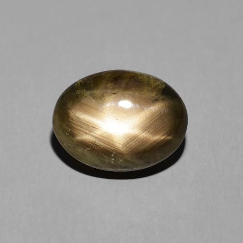 4.38ct Naturel Noire Saphir étoilé, ovale, Opaque