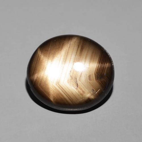 11.35ct Naturel Noire Saphir étoilé, ovale, Opaque