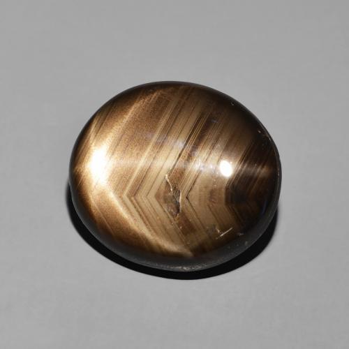 Saphir étoilé Noire naturelle ovale, 11.35 ct, Opaque