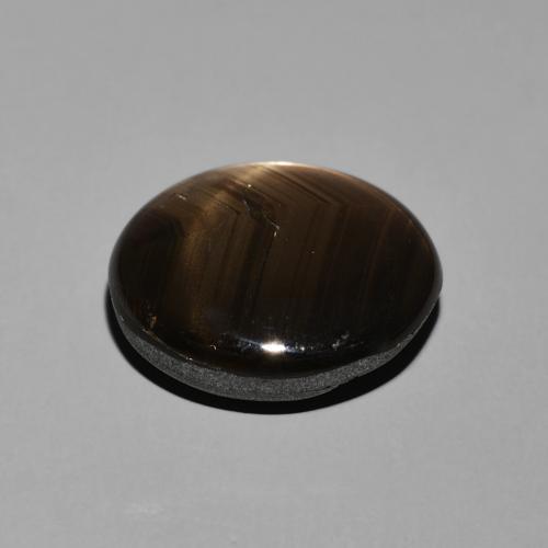 Saphir étoilé Noire naturelle ovale, 11.35 ct, Opaque
